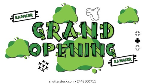 Grand opening  banner. Banner design  poster. Vector design illustration.