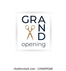 grand opening banner, poster, vector design