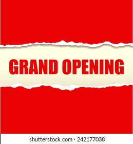 Grand Opening Banner Vector