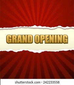 Grand Opening Banner Vector