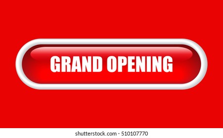 Grand opening banner vector