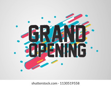 grand opening, beautiful greeting card background or banner with sport theme. vector