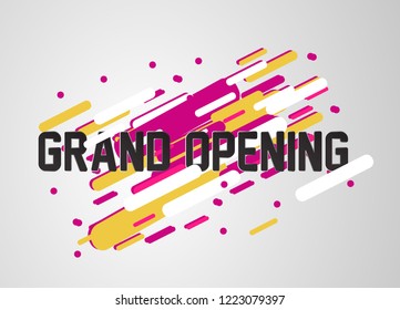 grand opening, beautiful greeting card background or banner with winter sport theme. vector