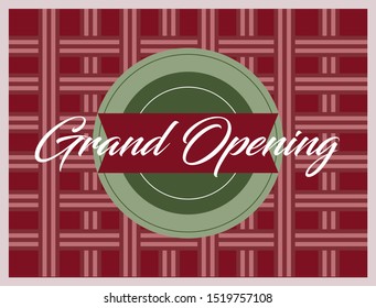 grand opening, beautiful greeting card background or banner with vintagel theme. design illustration