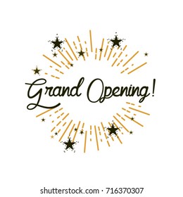Grand Opening, Beautiful greeting card poster 