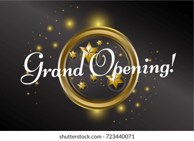 Grand Opening, beautiful greeting card poster 