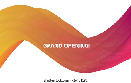 Grand Opening, Beautiful greeting card poster