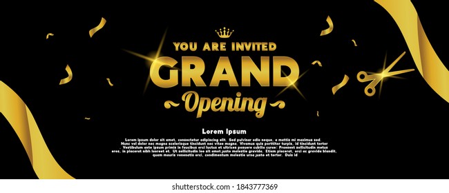 Grand opening, best party for all festive banner
