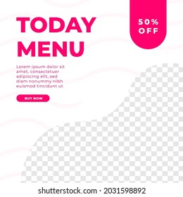 Grand opening cake store discount feed design social media post template