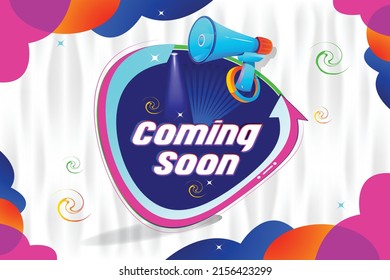 
Grand Opening Coming soon background Banner Design Illustrations Shape, Business Promotion Ad Poster