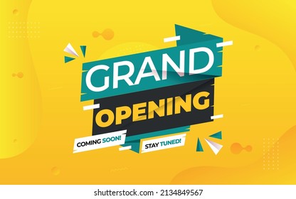 Grand Opening coming Soon sale poster, sale banner design template 