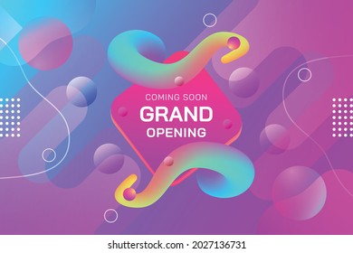 Grand opening coming soon Vector Background Premium Vector.