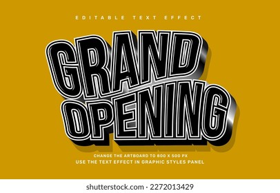 Grand opening editable text effect template