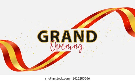 Grand opening event design background.