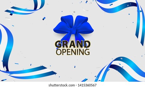 Grand opening event design background.