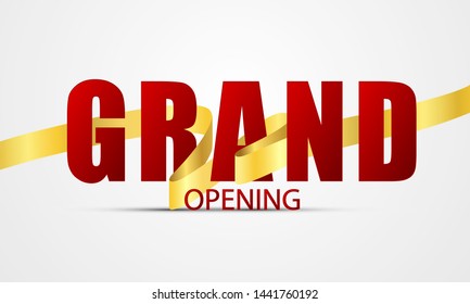 Grand opening event design background.