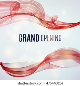 Grand opening festive background. Vector illustration