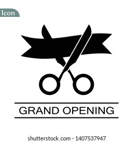 grand opening icon. Simple element illustration. grand opening concept symbol design. Can be used for web and mobile.