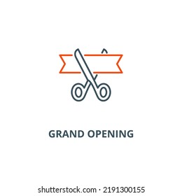 Grand opening icon with simple element illustration concept symbol design used for web and mobile