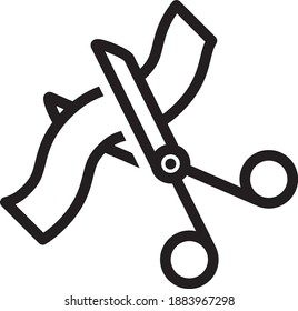 Icono de abertura general, ilustración de línea vectorial	