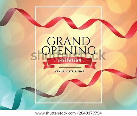 grand opening inauguration invitation template