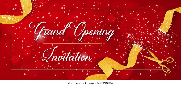 Grand Opening Invitation in Frame