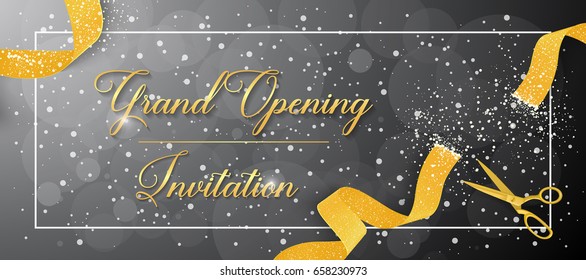 Grand Opening Invitation Inscription, Frame