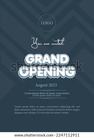 Grand opening invitation , you are invited , You