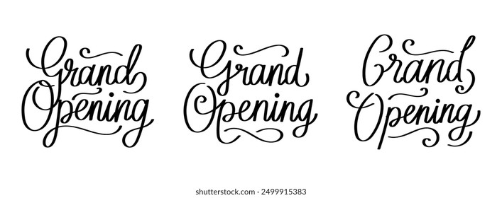 Grand Opening Lettering for Invitation