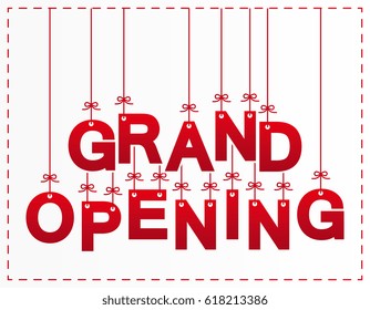 grand opening letters design