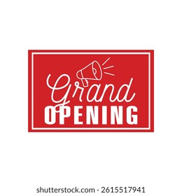 grand opening poster banner vector design template