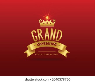 grand opening premium golden template