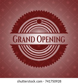 Grand Opening red emblem