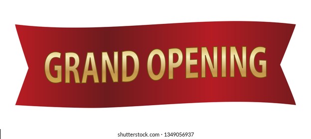 grand opening, red ribbon 