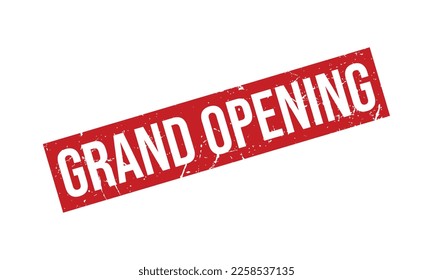 Grand Opening Rubber Stamp Seal Vector