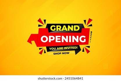 Grand opening sale banner. Grand opening sale banner template for social media, website, business, marketing, and advertising. Grand opening abstract vector design Illustration.