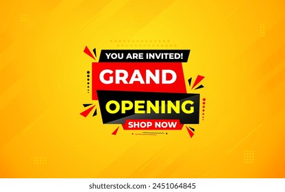 Grand opening sale banner. Grand opening sale banner template for social media, website, business, marketing, and advertising. Grand opening abstract vector design Illustration.