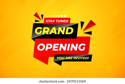 Grand opening sale banner. Grand opening sale banner template for social media, website, business, marketing, and advertising. Grand opening abstract vector design Illustration.