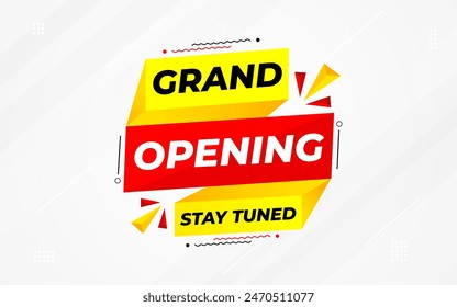 Grand opening sale banner. Grand opening sale banner template for social media, website, business, marketing, and advertising. Grand opening abstract vector design Illustration.
