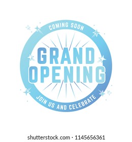 Grand Opening Shop Business Ceremony Event Sign Poster Template Illustration Background for marketing, flyers, advertisement, window decal, sticker, crafts