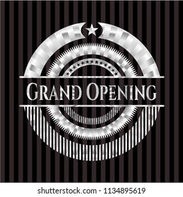 Grand Opening silver shiny emblem
