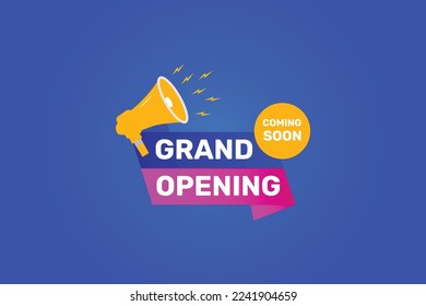 Grand opening soon promo background
