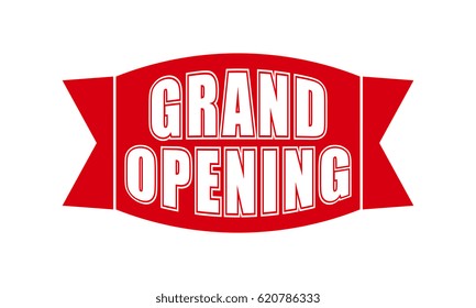 grand opening - tag label