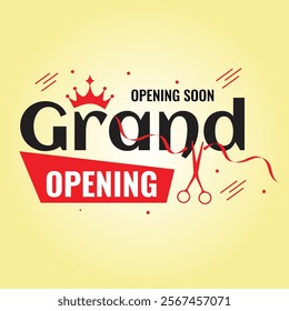 Grand opening text effect creative design