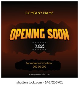 Grand opening vector banner template. Banner or backdrop for opening ceremony. Grand opening vector banner, poster, illustration. PVC print template. Decoration for opening ceremony.