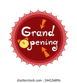 Grand opening vector illustration
