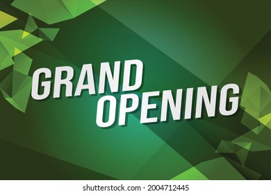 grand opening word concept vector illustration with lines 3d style for social media landing page, template, ui, web, mobile app, poster, banner, flyer, background, gift card, coupon, label, wallpaper
