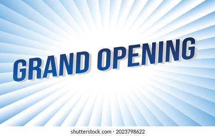 gran apertura concepto de palabra ilustración vector con líneas 3d estilo para la página de inicio de medios sociales, plantilla, ui, web, aplicación móvil, afiche, banner, volante, fondo, tarjeta de regalo, cupón, etiqueta, fondo de pantalla