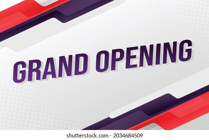 gran apertura concepto de palabra ilustración vector con líneas 3d estilo para la página de inicio de medios sociales, plantilla, ui, web, aplicación móvil, afiche, banner, volante, fondo, tarjeta de regalo, cupón, etiqueta, fondo de pantalla