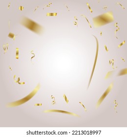 grand openning with gold convetti decorating it